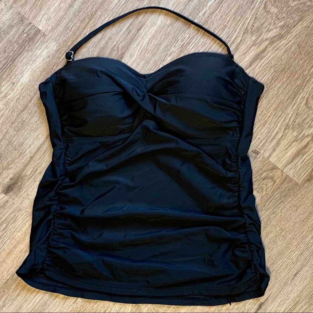 Collection By Catalina Black Swim Halter Top 8-10 - Picture 1 of 5